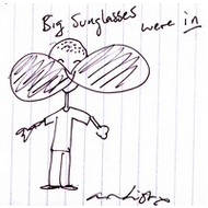 big sunglasses drawing